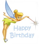  Tinker bell Birthday Greeting Card