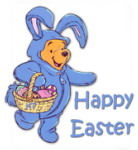 Bunny Pooh Easter Greeting Card