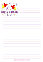 Birthday Stationery