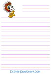 Mickey Mouse Indian Stationery