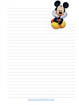 Mickey Mouse Stationery