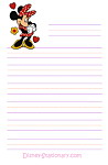 Minnie Mouse Love Stationery