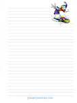Donald Duck Stationery