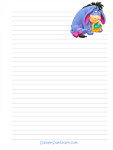 Winnie the Pooh Bear Easter Stationery