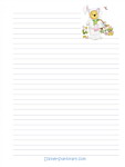 Winnie the Pooh Bear Easter Stationery