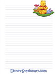 Winnie the Pooh Bear Easter Stationery